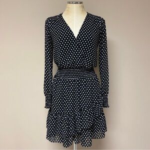 Michael Kors Smocked Polka Dot Dress